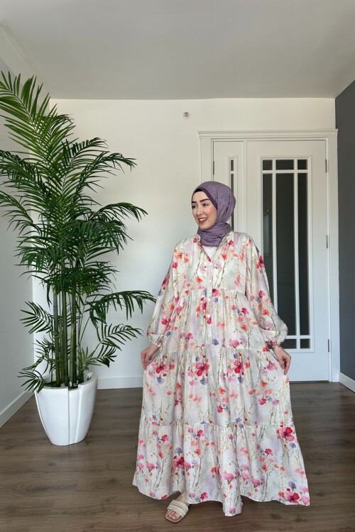 YONCA MODEL MANGO KUMAŞ ELBİSE