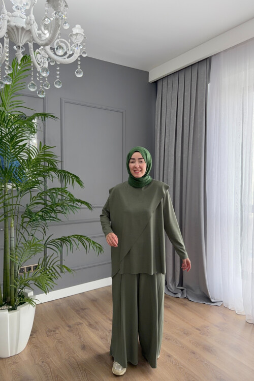 ASİMETRİK MODEL OYSHO TAKIM 4405 HAKİ