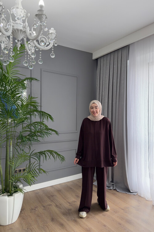 DÜZ BİYELİ OYSHO TAKIM 4402 KAHVE