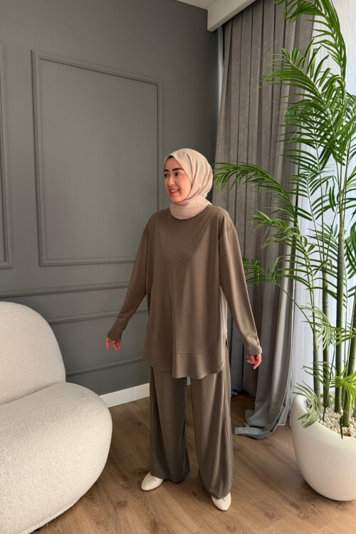 İPEK PENYE MODAL KUMAŞ TAKIM 4424 HAKİ