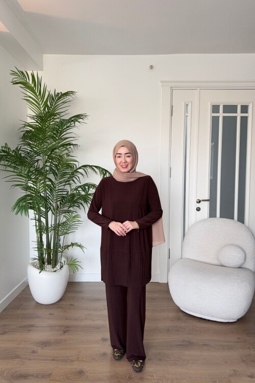 SANDY PİLELİ TAKIM 4204 KAHVE