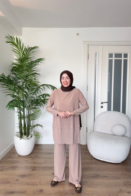 SANDY PİLELİ TAKIM 4204 KREM