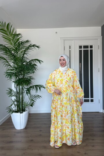 AFİFE MODEL MANGO KUMAŞ ELBİSE