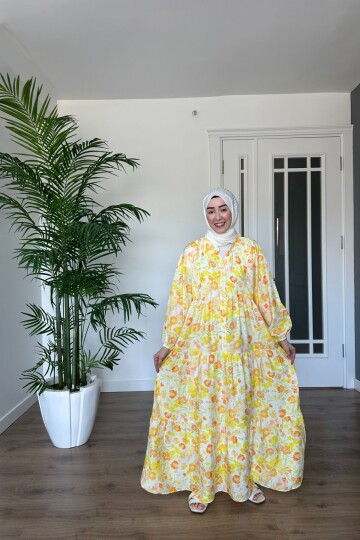 AFİFE MODEL MANGO KUMAŞ ELBİSE