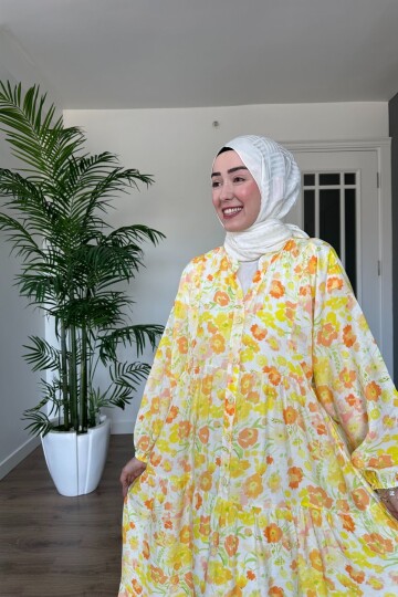 AFİFE MODEL MANGO KUMAŞ ELBİSE