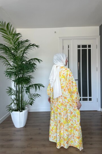 AFİFE MODEL MANGO KUMAŞ ELBİSE