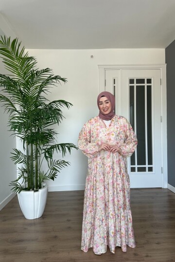 BAHAR MODEL MANGO KUMAŞ ELBİSE