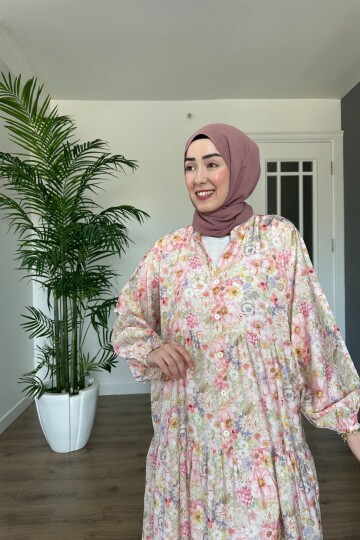 BAHAR MODEL MANGO KUMAŞ ELBİSE