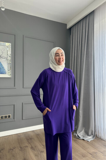 EFLİN SANDY PANTALON TAKIM 4002 MOR