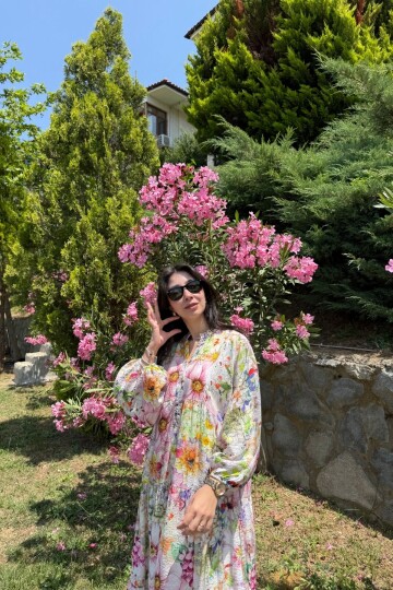 ELİF MODEL MANGO KUMAŞ ELBİSE