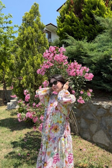 ELİF MODEL MANGO KUMAŞ ELBİSE