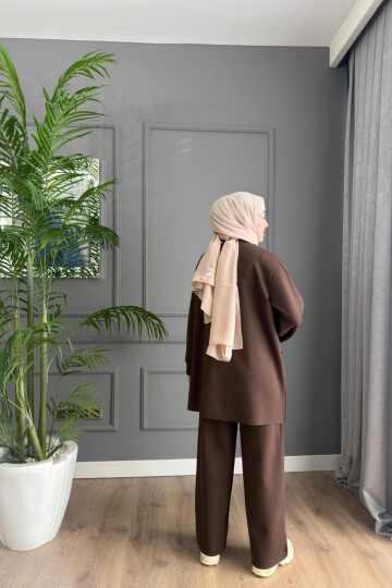 FERMUARLI OYSHO TAKIM 4404 KAHVE