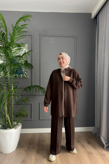 FERMUARLI OYSHO TAKIM 4404 KAHVE