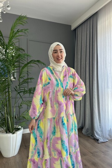 RESSEDİVA MODEL MANGO KUMAŞ ELBİSE