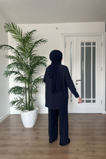 MUADİL PREMİUM TAŞLI TAKIM 2088 LACİVERT ÖN SİPARİŞ
