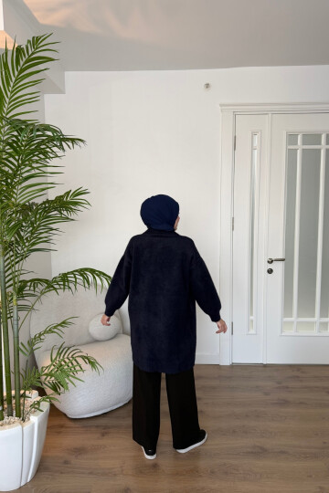 Angora Kısa Hırka Lacivert