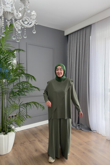 ASİMETRİK MODEL OYSHO TAKIM 4405 HAKİ