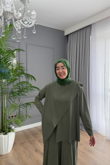 ASİMETRİK MODEL OYSHO TAKIM 4405 HAKİ