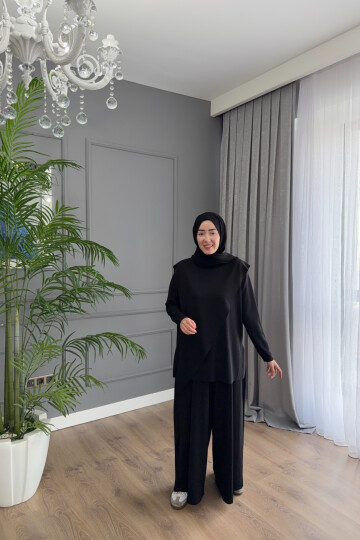 ASİMETRİK MODEL OYSHO TAKIM 4405 SİYAH