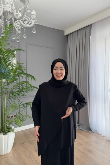 ASİMETRİK MODEL OYSHO TAKIM 4405 SİYAH