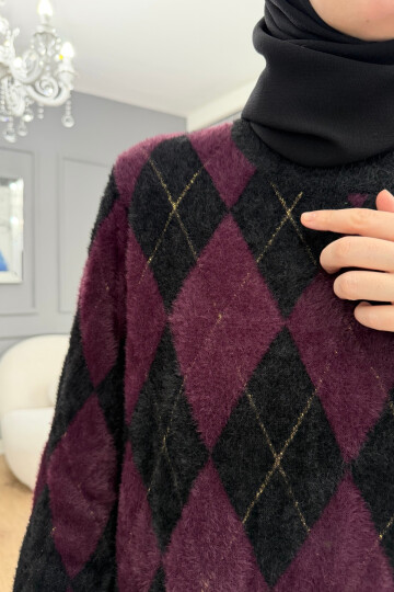 BAKLAVA MODEL ANGORA KAZAK 5043 MÜRDÜM