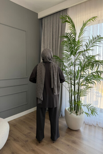 BİYELİ OYSHO PANTALONLU TAKIM 4421 ANTRASİT