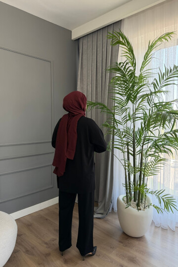 BİYELİ OYSHO PANTALONLU TAKIM 4421 SİYAH