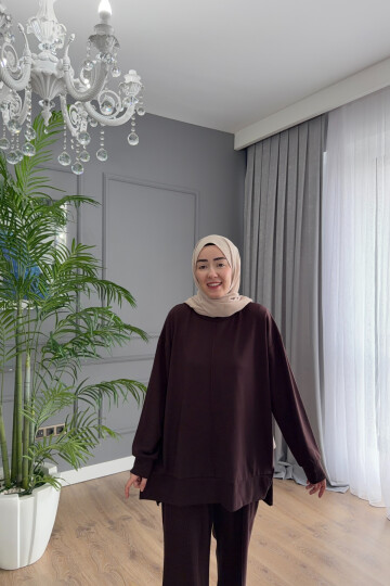 DÜZ BİYELİ OYSHO TAKIM 4402 KAHVE