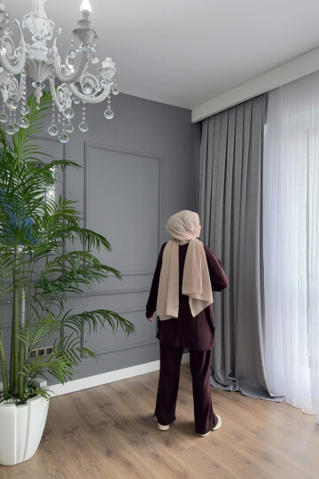 DÜZ BİYELİ OYSHO TAKIM 4402 KAHVE