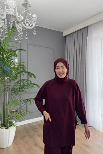 EFLİN OYSHO TAKIM 4401 BORDO