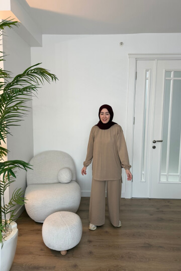 EFNAN OYSHO PANTALON TAKIM CAMEL 4411