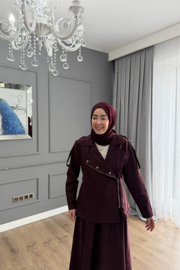 ETEKLİ TENSEL TAKIM BORDO