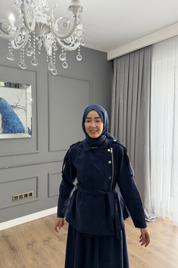 ETEKLİ TENSEL TAKIM LACİVERT