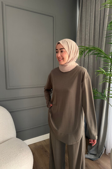 İPEK PENYE MODAL KUMAŞ TAKIM 4424 HAKİ