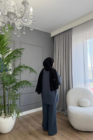 Oval Kesim Cımalı İkili Oysho Takım 2001 ANTRASİT
