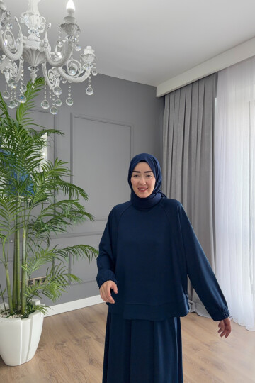 OYSHO ETEKLİ TAKIM 3048 LACİVERT