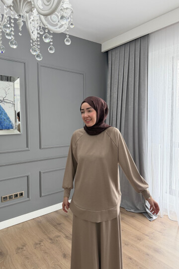 OYSHO ETEKLİ TAKIM 4400 BEJ