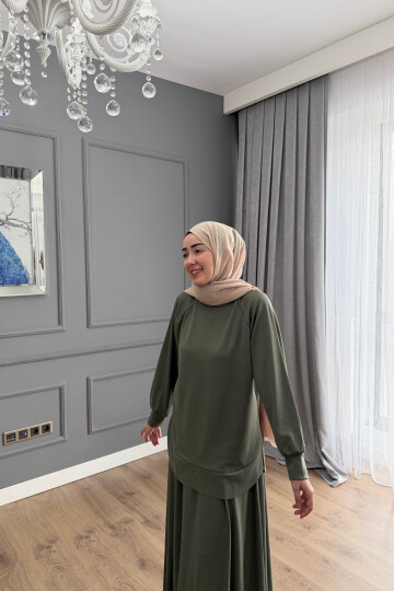 OYSHO ETEKLİ TAKIM 4400 HAKİ