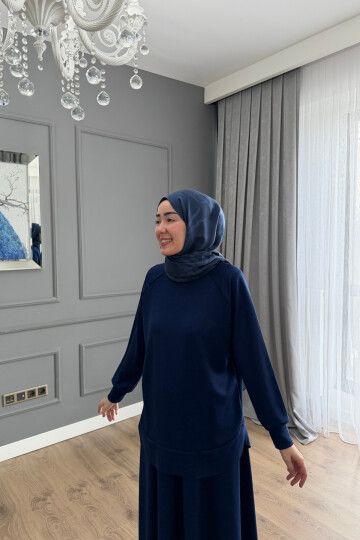 OYSHO ETEKLİ TAKIM 4400 LACİVERT