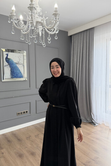 QUPRA TENSEL ELBİSE SİYAH