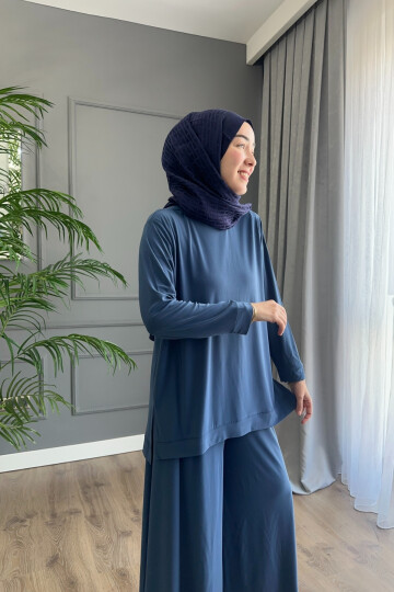 Sandy Pantalon Fresh Takım 4206 İndigo