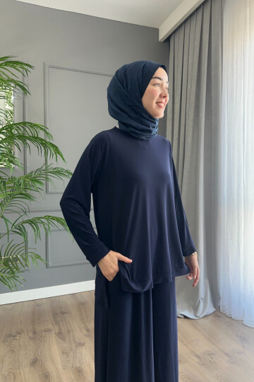 Sandy Pantalon Fresh Takım 4206 Lacivert