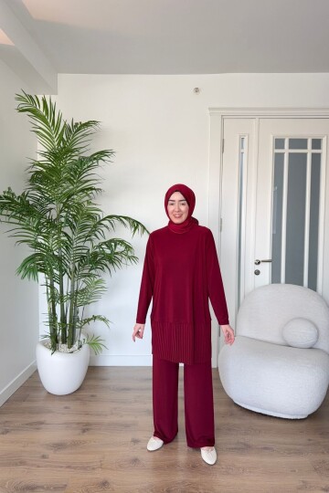 SANDY PİLELİ TAKIM 4204 BORDO