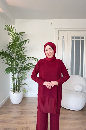 SANDY PİLELİ TAKIM 4204 BORDO