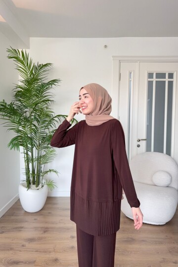 SANDY PİLELİ TAKIM 4204 KAHVE