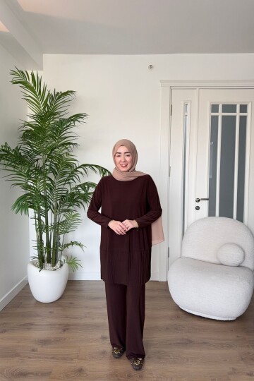 SANDY PİLELİ TAKIM 4204 KAHVE