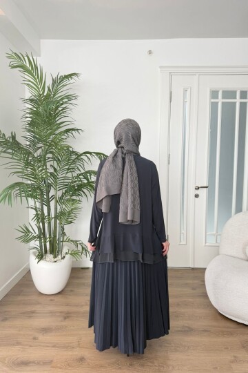 ŞİFON DETAYLI SANDY ETEK TAKIM 4210 ANTRASİT