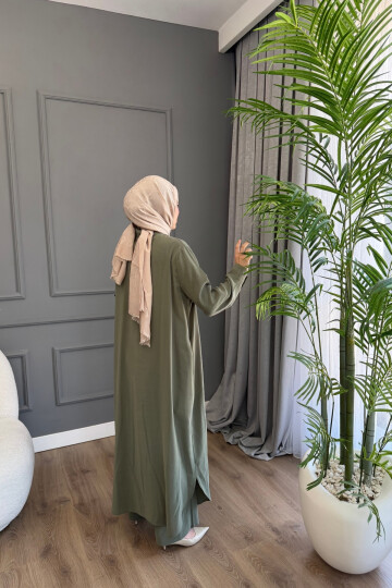 TAM BOY TENSEL KUMAŞ PANTALON TAKIM 4304 HAKİ