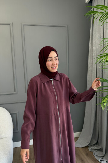 TENSEL KUMAŞ FERMUARLI KAP 5674 MÜRDÜM