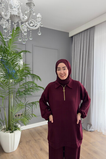 TORBA CEPLİ OYSHO TAKIM 4408 BORDO